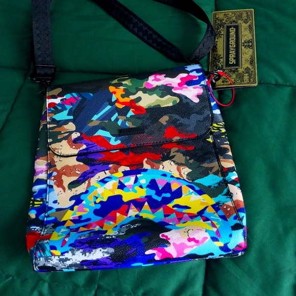 Sprayground Sliced and Diced Messenger Bag - Picture 1 of 4